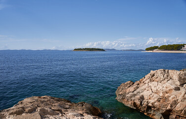 little rocks on the Adriatic coast ,seascape 