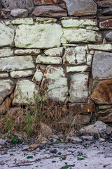 photo of an old stone wall. background. textures