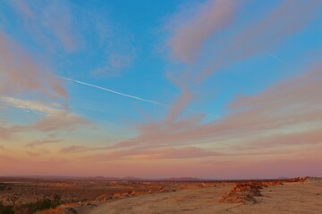 Beautiful Sunset In The Southern California Desert City Palmdale