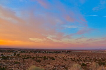 Beautiful Sunset In The Southern California Desert City Palmdale
