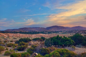 Beautiful Sunset In The Southern California Desert City Palmdale