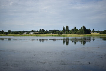lake and clouds