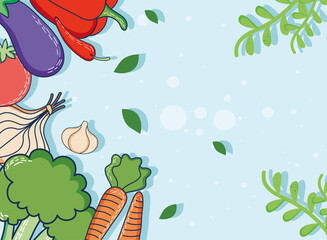 healthy vegetables pattern