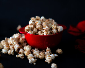 popcorn in a bowl