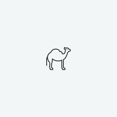Camel vector icon illustration sign