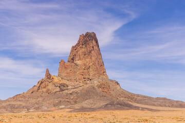 Fototapeta na wymiar Volcanic plug in Monument Valley UT
