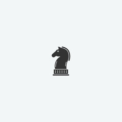 Chess piece vector icon illustration sign