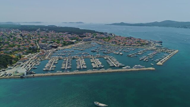 Biograd marina aerial