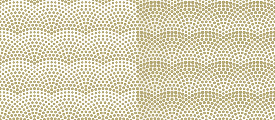 Fish scales seamless pattern. Vector monochrome illustration