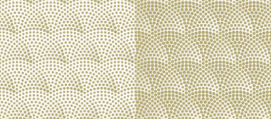 Fish scales seamless pattern. Vector monochrome illustration