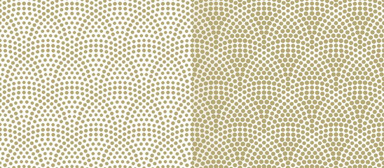 Fish scales seamless pattern. Vector monochrome illustration