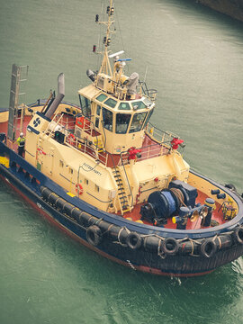 A Tugboat From Above