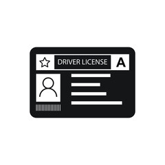 Driver licence icon design isolated on white background