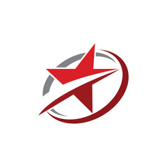 Star modern logo design. Flat vector icon illustration