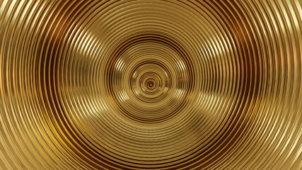 Abstract background with rings, 3d rendering