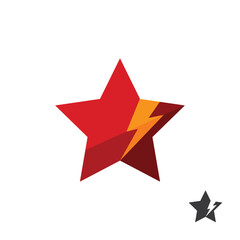Star modern logo design. Flat vector icon illustration