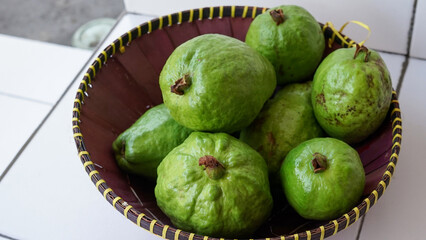 Close-up of guava fruit
