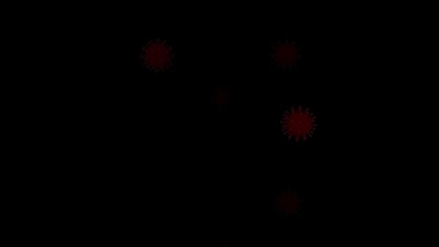 Coronavirus (COVID-19) medical animation. The virus model is realistic.