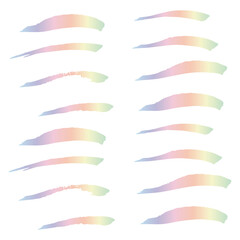 Colorful Brushstroke Japanese. Brushes Splatter. Ink Square. Stroke Frame. Paintbrush Handwritten. Watercolor Collection. Grungy Background. Art Creative. Texture Design.