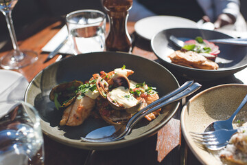 Fish & Salad plate, Restaurant in Queenstown, New Zealand