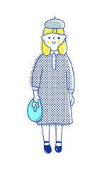 ワンピースを着た女の子