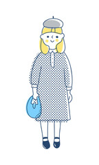 ワンピースを着た女の子