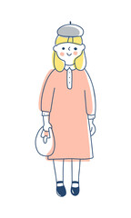 ワンピースを着た女の子