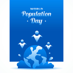 World Population Day Background Design