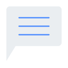 Obraz premium Flat message icon