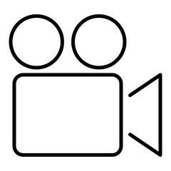 Outline video icon