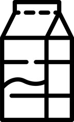 milk minimal line icon