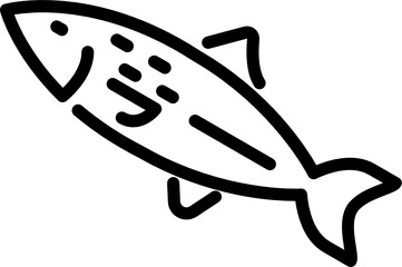 fish minimal line icon
