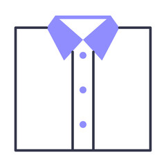 Colored line Shirt Icon