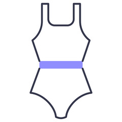 Colored line Swimsuit Icon