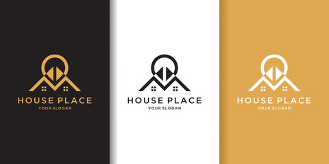 Home location logo template