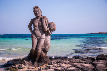 제주도에 있는 해녀 동상