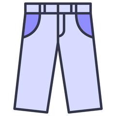 Filled outline Pants Icon