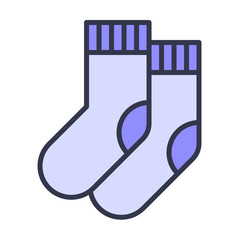 Filled outline Sock Icon