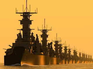 米国海軍 太平洋艦隊戦艦群(WWⅡ） © Galileo-Giken