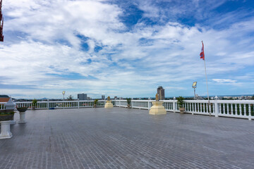 pier and flag