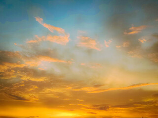 sunset in the sky france