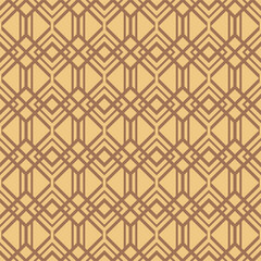 Japanese Square Diamond Net Vector Seamless Pattern