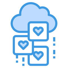 Feedback blue outline icon