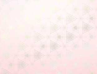 Abstract silver and light pink textured pattern with kaleidoscope effect. Symmetric geometric ornament for digital paper, wallpaper backdrop design, other printable cover. Vector illustration.