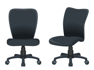 ビジネスチェア　椅子　セット/イラスト素材