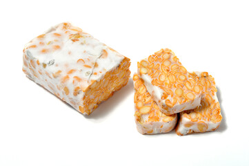 Tempeh - The traditional Indonesian food made from soybeans that have been fermented