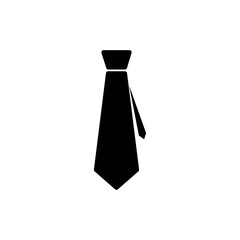Necktie icon vector. Flat design style on white background. Trendy logo illustration.
