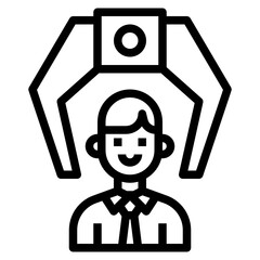 Recruitment outline icon