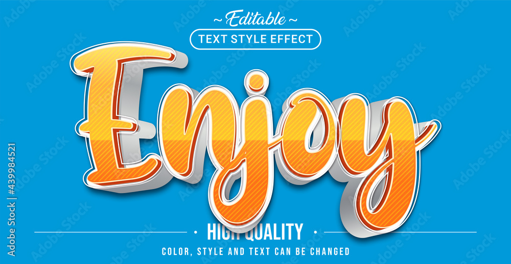 Aufkleber Editable text style effect - Enjoy text style theme.