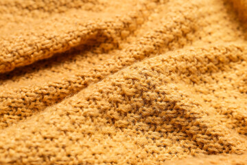 Fototapeta na wymiar Texture of color knitted fabric, closeup